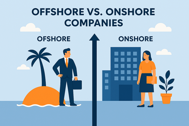 Difference between offshore vs onshore companies