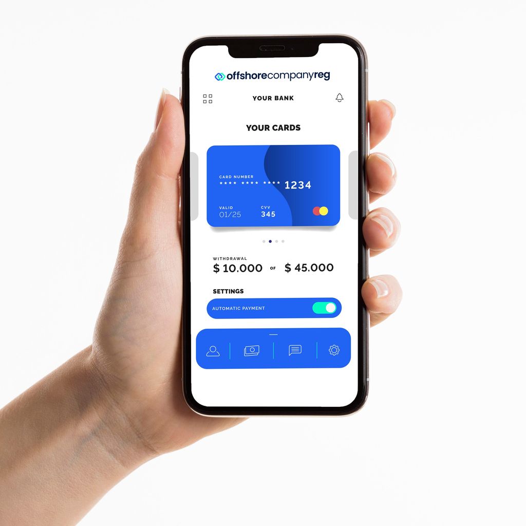 Open Offshore Company Bank Account Online with Debit card