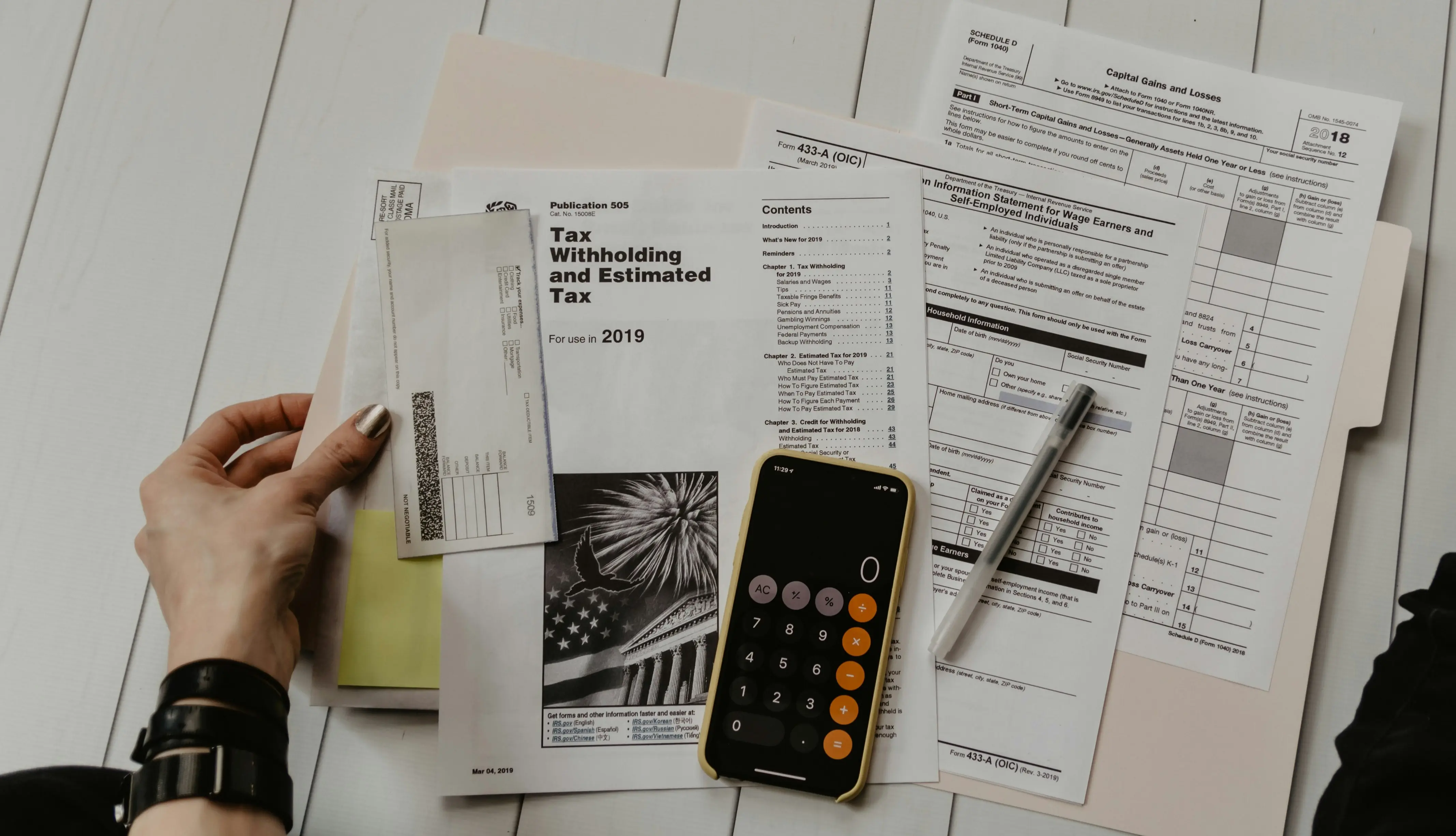 Submitting tax returns documentation